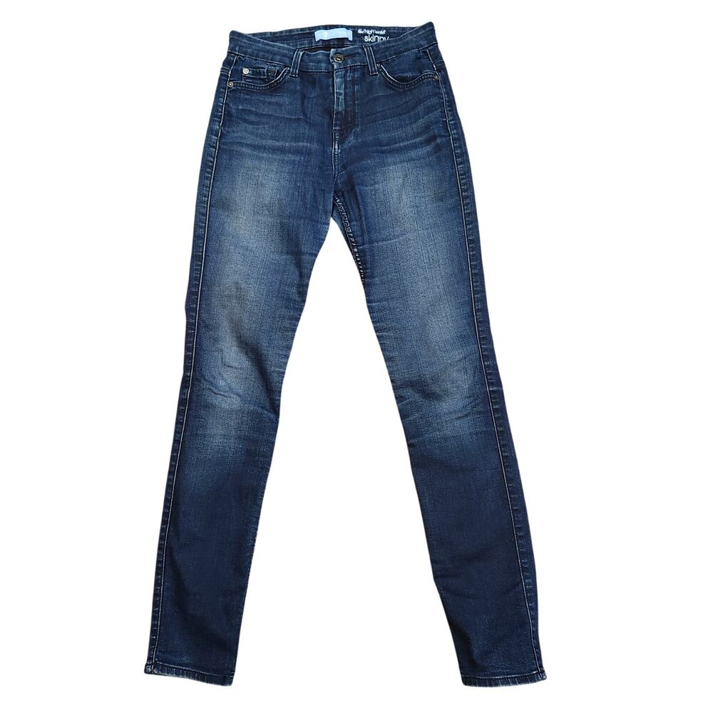 7 For All Mankind The High Waist Skinny Jeans Blue 26